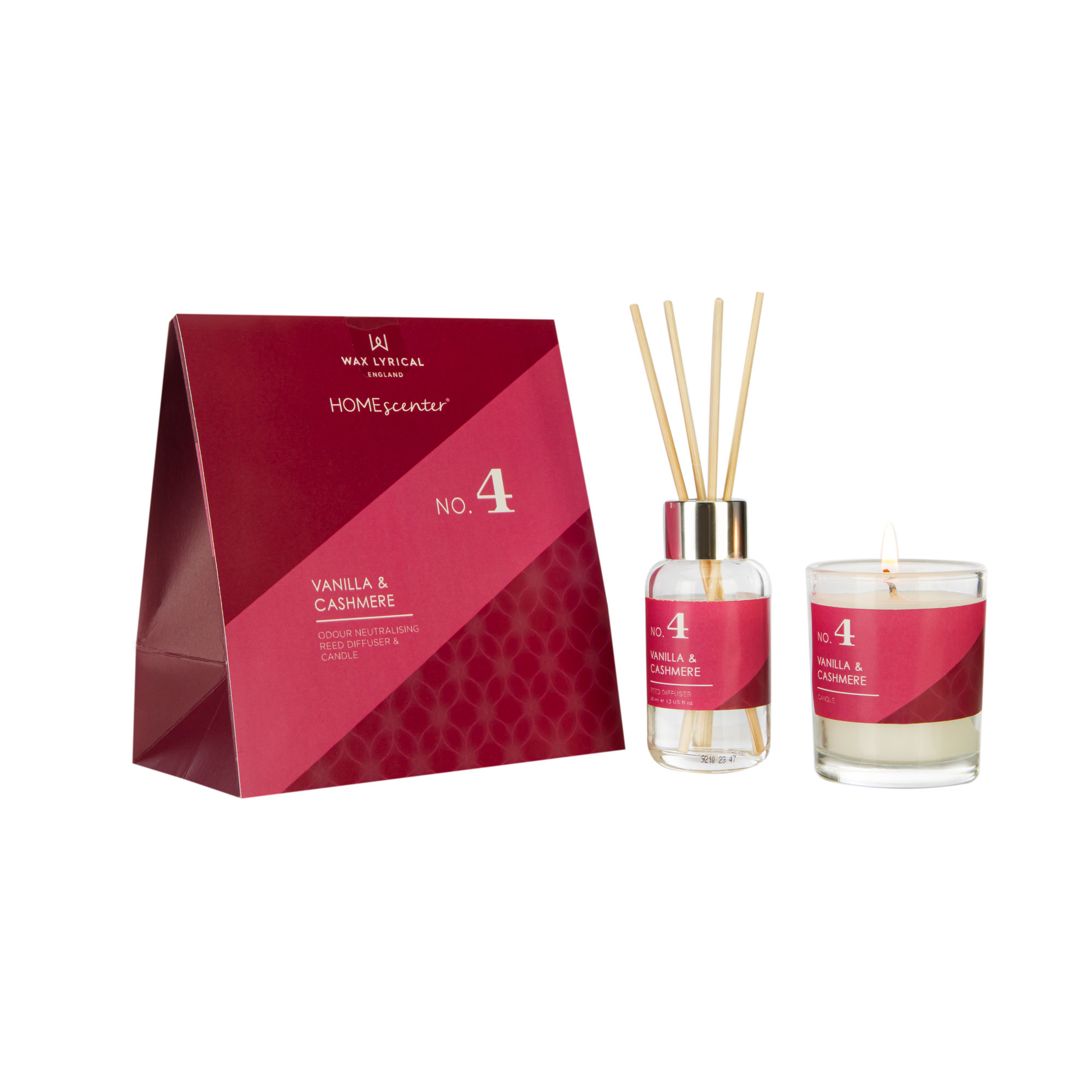 No. 4 Vanilla & Cashmere Reed Diffuser and Candle Gift Set image number null